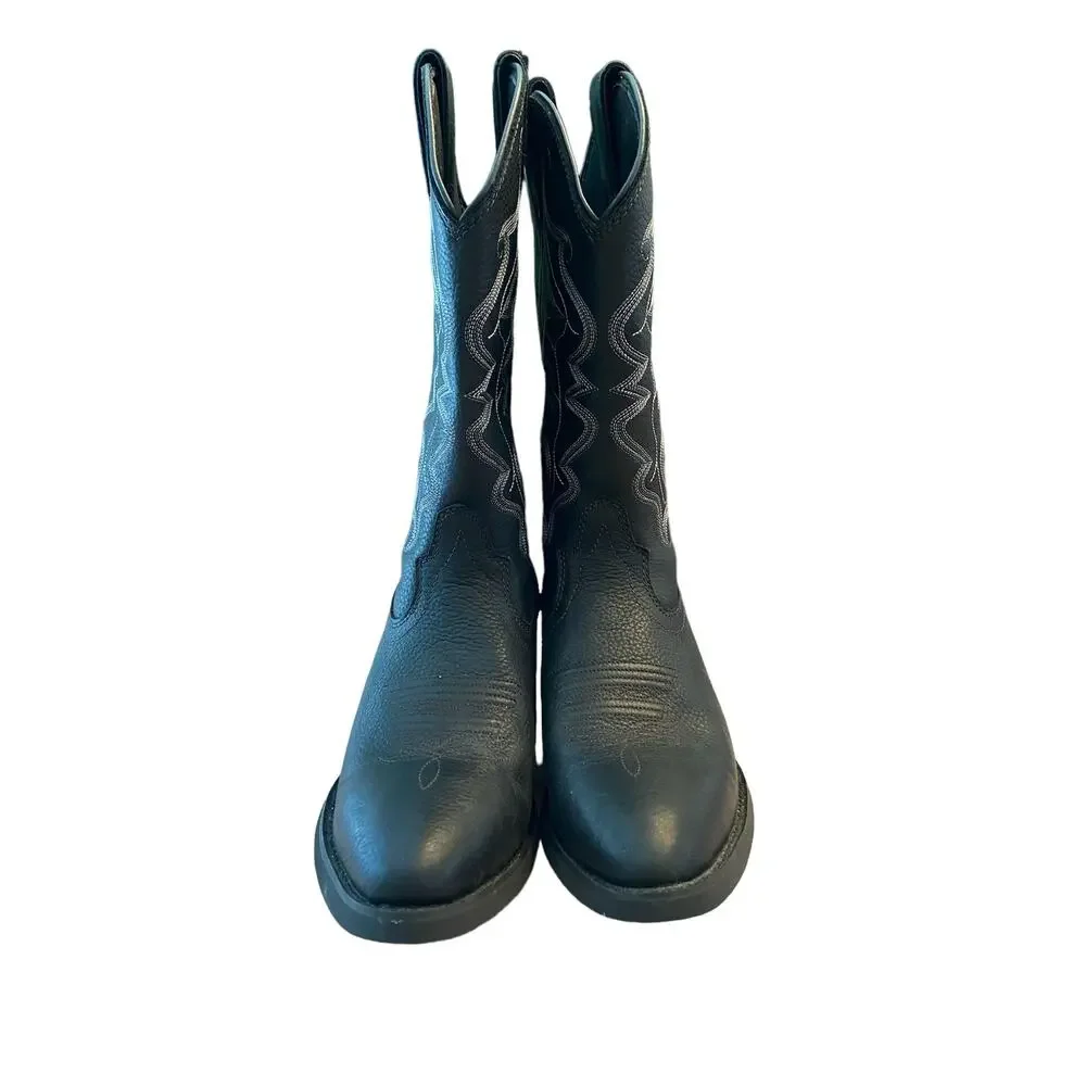 Justin Boots Western Buck Boots Cowboy Festival Fall Winter Classic 9.5